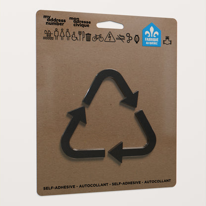 Acrylic adhesive pictograms for indoor signage