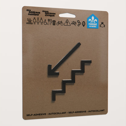Acrylic adhesive pictograms for indoor signage