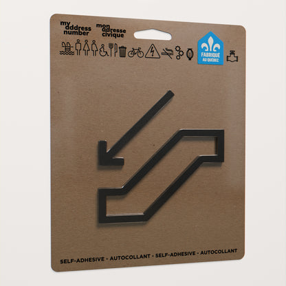 Acrylic adhesive pictograms for indoor signage