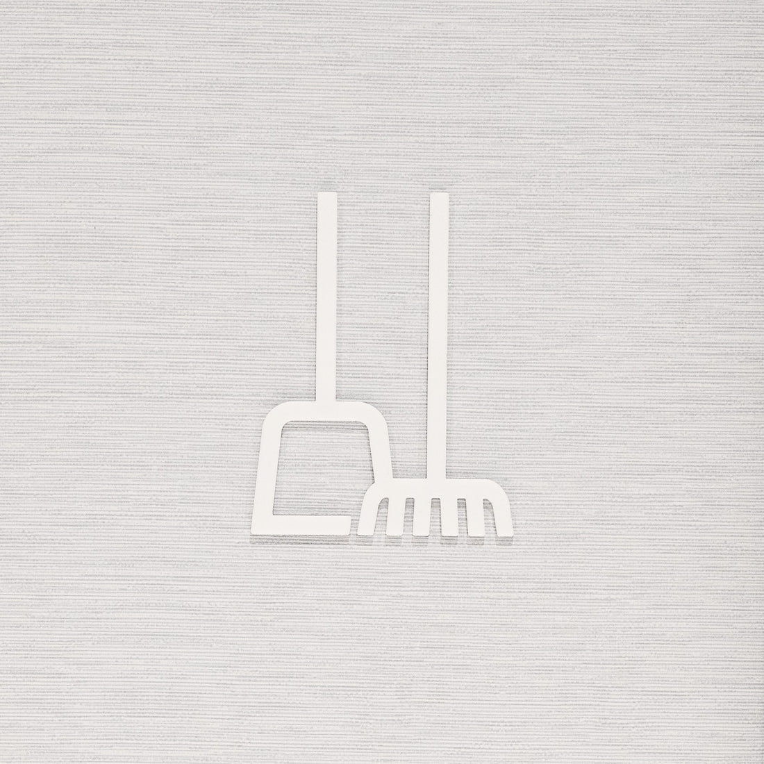 Pictogramme Conciergerie blanc, vue rapprochée