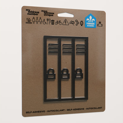 Acrylic adhesive pictograms for indoor signage