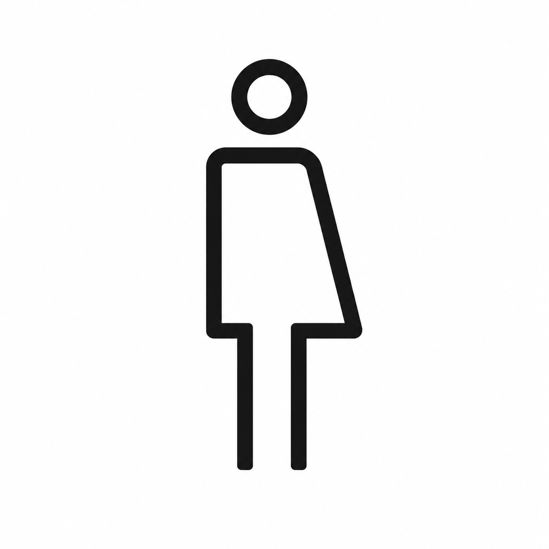 Pictogrammes toilette non genrée