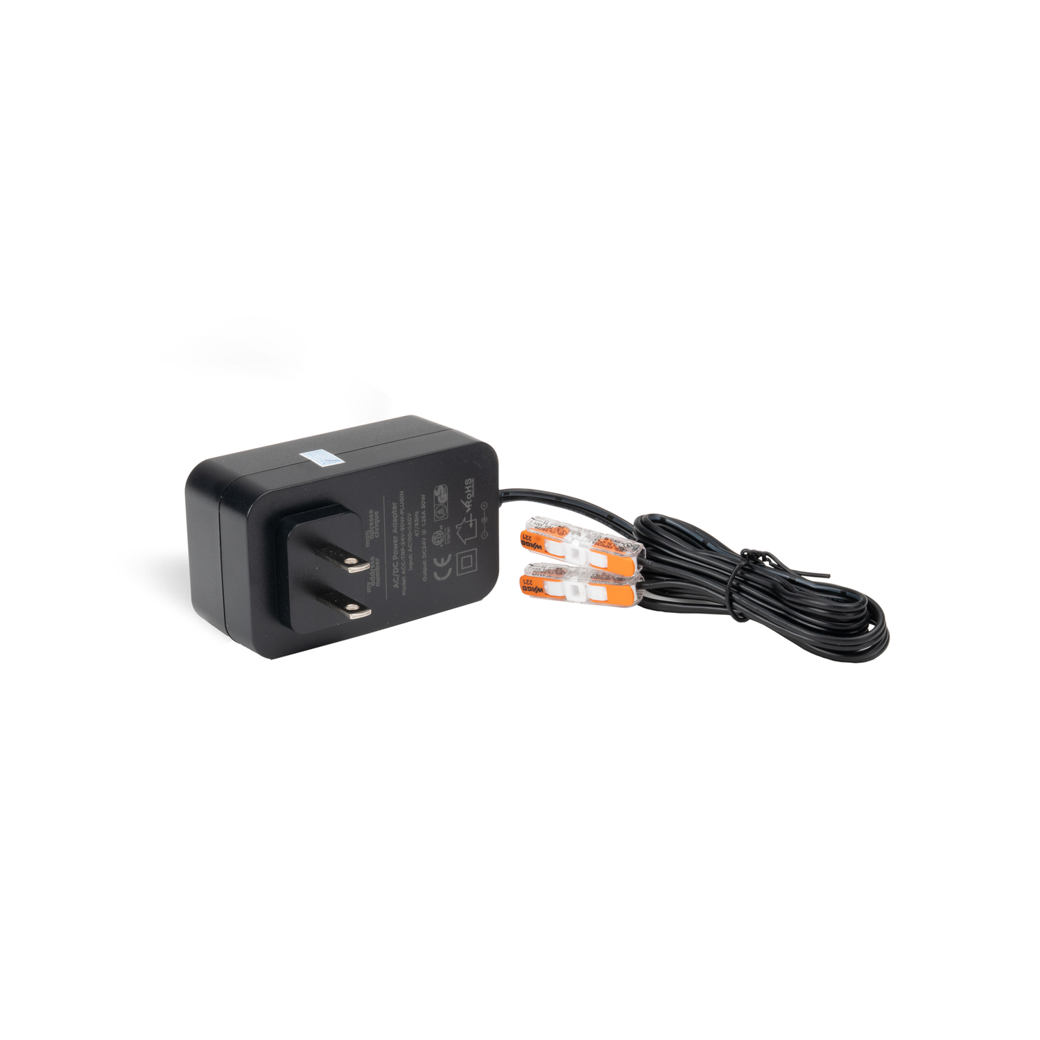 30W Plug-In Transformer (110V to 24V) with Quick Connectors